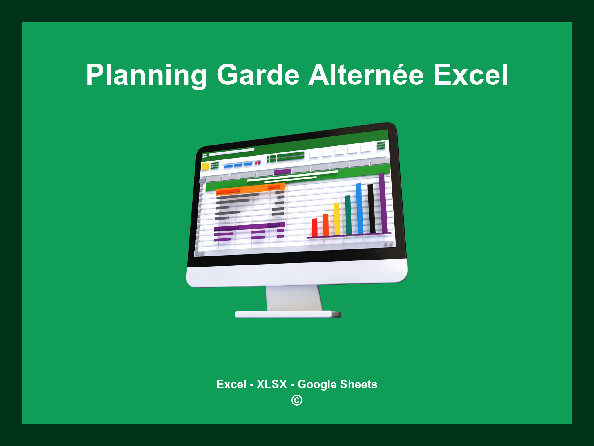 Planning Garde Alternée Excel
